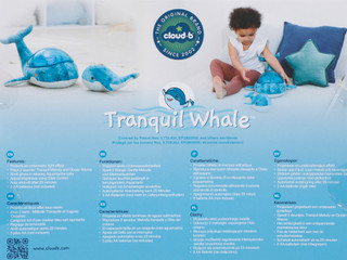 Thumbnail 7: CLOUD B Baby Tranquil Whale Plush Projector Toy 