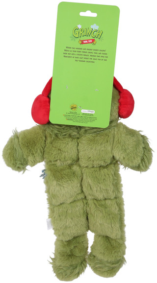 Thumbnail 2: Dr. Suess Grinch Multi-Squeak Dog Toy 