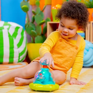 Thumbnail 5: Bright Stars Press & Glow Spinner Musical Toy 