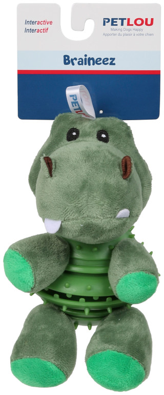 Thumbnail 1: Petlou Belly Treats Crocodile Dog Toy 