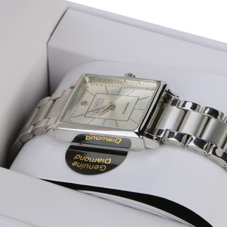 Thumbnail 2: JONES NEW YORK Silver Tone Rectangular Boxed Watch 