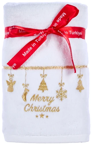Thumbnail 1: Brooks Brothers 2-Piece Merry Christmas Hand Towel Set 