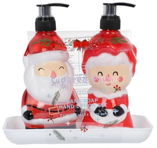 Thumbnail 1: SIMPLE PLEASURES 2-Piece Mr. & Mrs. Claus Hand Soap & Lotion Set 