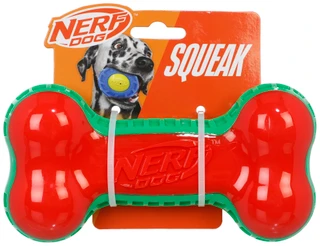 Thumbnail 1: Nerf Dog 7-Inch Squeak Bone Dog Toy 