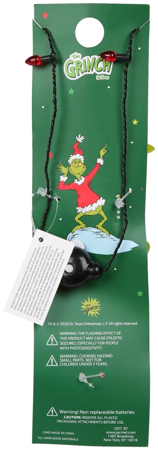 Thumbnail 2: Dr. Seuss Grinch Light-Up Necklace 