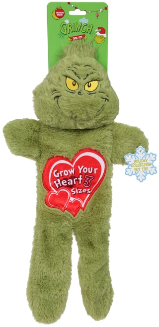 Thumbnail 1: THE GRINCH 18-Inch Crinkle Plush Dog Toy 