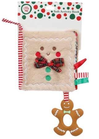 Thumbnail 1: Little Me Baby Gingerbread Activity Book Teether 