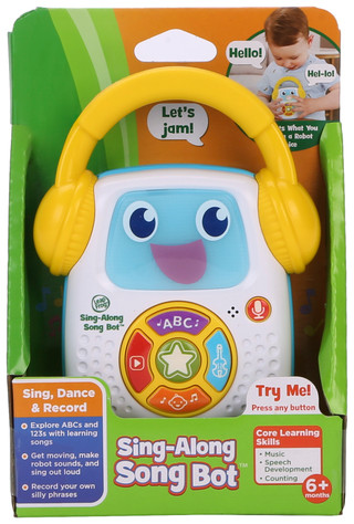Thumbnail 1: Leap Frog Sing-Along Song Bot Toy with Mic 