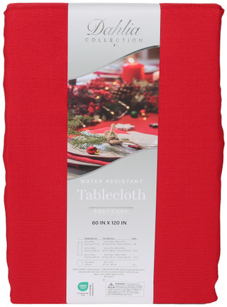 Thumbnail 2: Dahlia Collection Water Resistant Oblong Tablecloth 