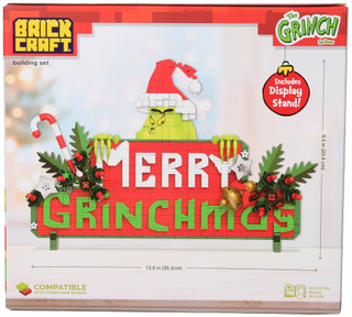 Thumbnail 2: THE GRINCH Merry Grinchmas Sign Building Set 