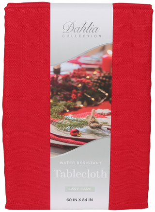 Thumbnail 1: Dahlia Collection Water-Resistant Oblong Tablecloth 