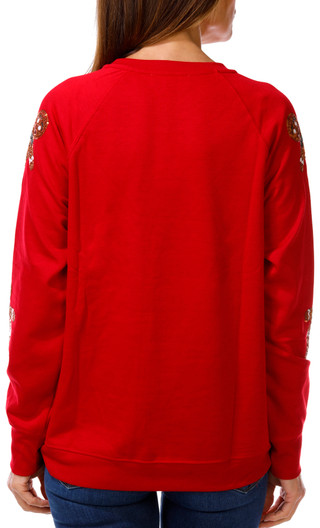 Thumbnail 2: Philosophy Women's Long Sleeve Sequin Holiday Sweatshirt 