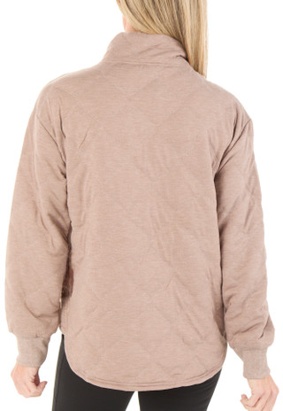 Thumbnail 2: RBX Women's Diamond Quilted 2 Pocket Zip Up Jacket 