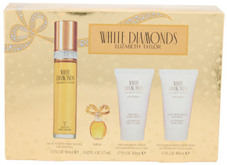 Thumbnail 1: Elizabeth Taylor Women's White Diamonds 4-Piece Fragrance Set 