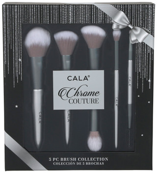 Thumbnail 1: CALA 5 Pc Chrome Couture Brush Set in Gift Box 