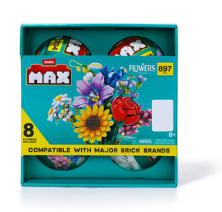 Thumbnail 1: Zuru 4 Pk Flowers Building Block Set 