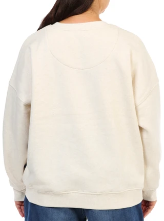 Thumbnail 4: Lands' End Women's Fleece Logo Sweatshirt 
