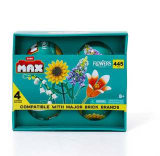 Thumbnail 1: Zuru 4 Pk Flower Building Set 