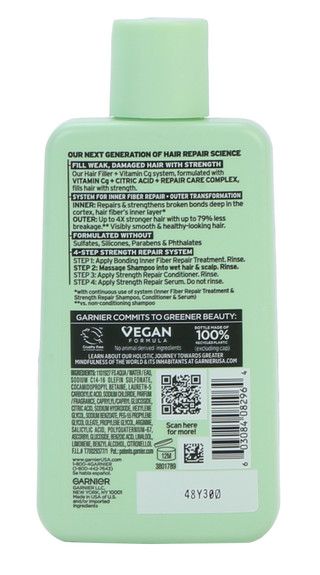 Thumbnail 2: Garnier Fructis Hair Filler + Vitamin Cg Strength Repair Shampoo 