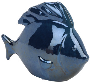 Thumbnail 1: Kavana Ceramic Fish Coastal Home Accent 