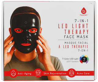 Thumbnail 1: Pursonic Men's LED Light Therapy Face Mask 