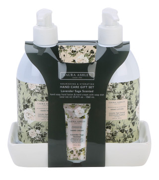 Thumbnail 1: Laura Ashley Hand Care Gift Set with Soap Dish 