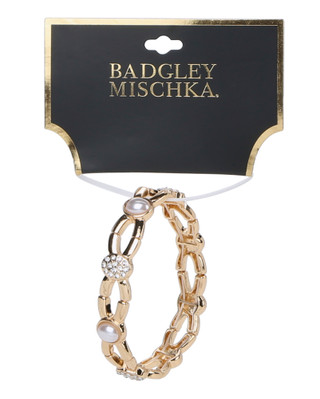 Thumbnail 1: BADGLEY MISCHKA Pearl Link Stretch Bracelet 