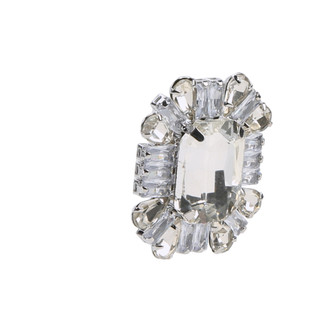 Thumbnail 3: BADGLEY MISCHKA Large Crystal Stud Earrings 