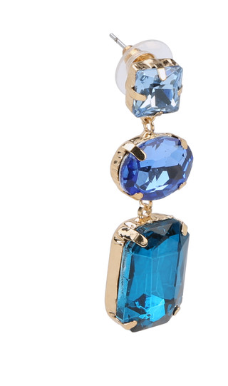 Thumbnail 2: BADGLEY MISCHKA Faceted Stone Drop Earrings 