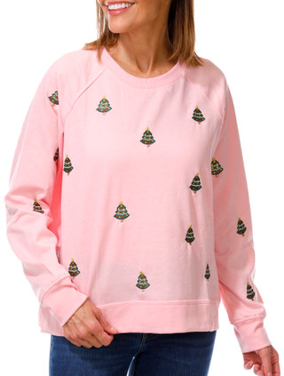 Thumbnail 1: Philosophy Women's Long Sleeve Sequin Tree Knit Top 