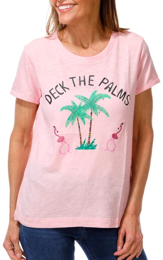 Thumbnail 1: Philosophy Women's Short Sleeve Deck the Palms Tee 