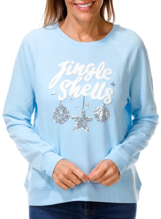 Thumbnail 1: Philosophy Women's Jingle Shells Fleece Sweatshirt 
