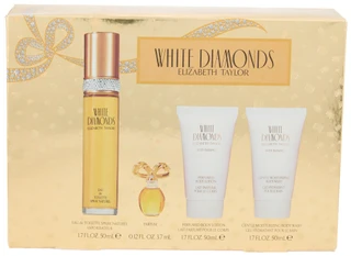 Thumbnail 1: Elizabeth Taylor Women's White Diamonds 4-Piece Fragrance Set 