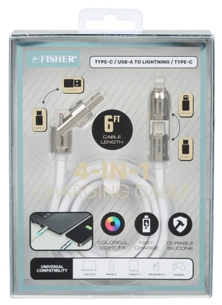 Thumbnail 1: Fisher 4-in-1 Charging Cable 