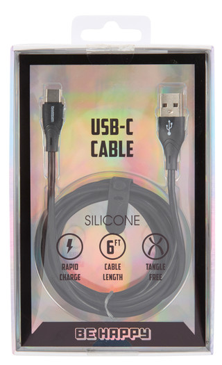 Thumbnail 1: Be Happy 6 ft Silicone USB-C Cable  