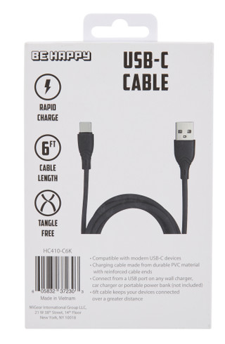 Thumbnail 2: Be Happy 6 ft Silicone USB-C Cable  
