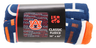 Thumbnail 1: Auburn Tigers 50x60 Classic Fleece Team Throw Blanket 