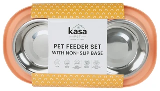 Thumbnail 2: Kasa Pet Feeder Set w/ Non-Slip Base 