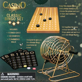 Thumbnail 2: Samsonico Casino Night Classic Bingo Set 