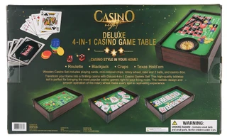 Thumbnail 2: Samsonico Deluxe 4-In-1 Casino Game Table 
