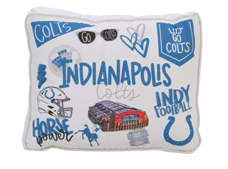 Thumbnail 1: INDIANAPOLIS COLTS Canvas Puff Throw Pillow 