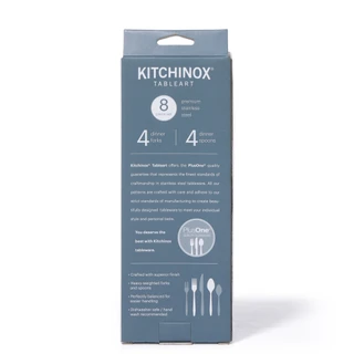 Thumbnail 2: Kitchinox 8 Pc Georgetown Stainless Steel Flatware Set 