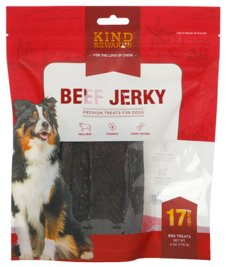Thumbnail 1: Kind Rewards 17 Ct Beef Jerky Dog Treats 