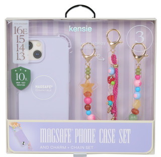 Thumbnail 1: Kensie Magsafe Phone Case w/ Charm & Chain Set 