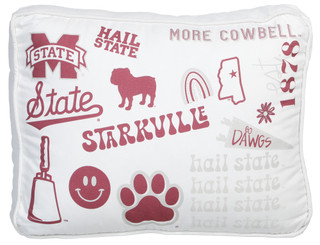 Thumbnail 1: MISSISSIPPI STATE 19x15 Mississippi State Bulldogs Throw Pillow 