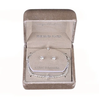 Thumbnail 1: Julliet Silver Plated Bracelet and Earring Set in Light Up Gift Box 