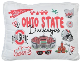Thumbnail 1: Ohio State 19x14 Ohio State Buckeyes Collage Throw Pillow 
