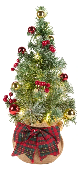 Thumbnail 1: Magical Season 20 in LED Light-Up Christmas Tree Accent w/ Ornaments 