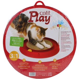 Thumbnail 1: Catit Play Circuit Ball Toy with Scratch Pad 