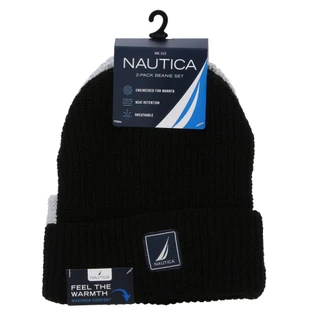 Thumbnail 1: Nautica Men's Fathom 2-Pack Beanie Set 
